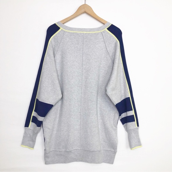 Anthropologie daily practice color block crewneck jersey mini jumper dress - Picture 3 of 13
